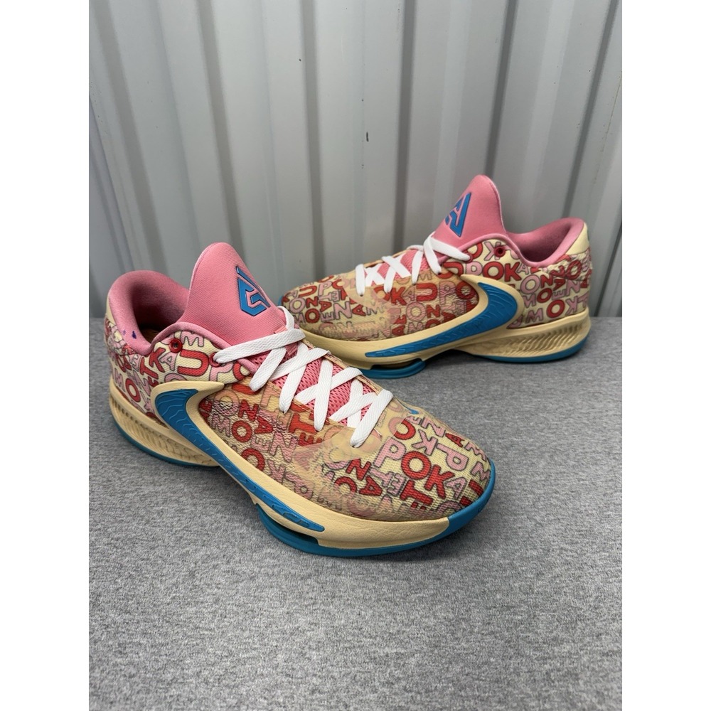 Nike Shoes Mens 11 Zoom Freak 4 Letter Bros Coral FB9503-200 Athletic Sneakers